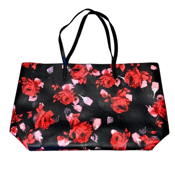 Victoria's Secret Limited Edition 2019 Large Red Floral Rose Tote Bag - Picture 3 of 14